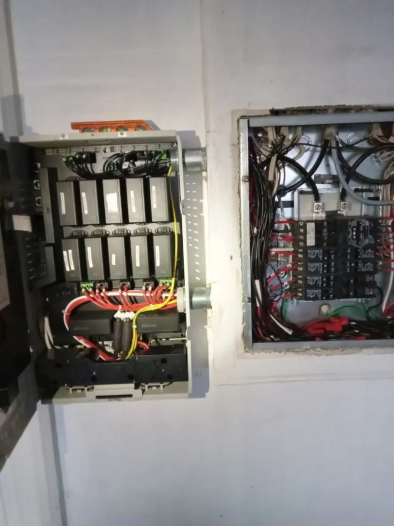 Electrical panel upgrade completed for Indoor Lighting Installation in Sand Springs